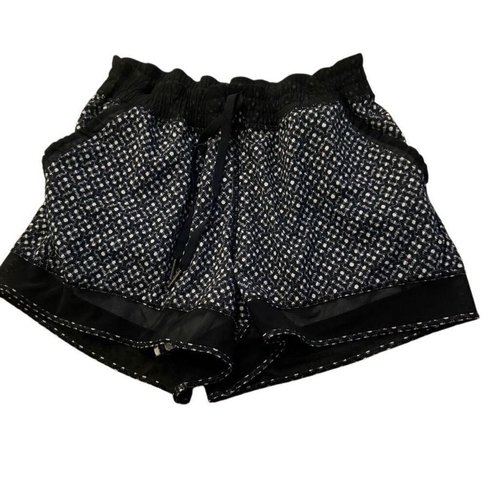 Lululemon black running shorts size 8
